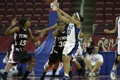  - Lindsey Harding sends the ball out to the wing...