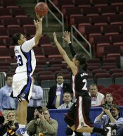 37-26, 0:04 - With 4 seconds left, Wanisha Smith drains a three