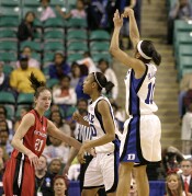 14-12, 6:42 - Harding's three puts Duke back in the lead.  Duke would not trail again until the last Rutgers basket.