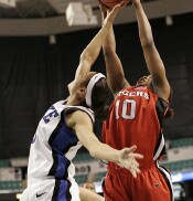 0-0, 19:28 - Lindsey Harding tries for a rebound...