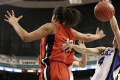 18-14, 4:15 - Abby Waner stretches for a rebound