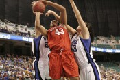 21-16, 0:50 - Somehow Rashidad Junaid managed to convert this layup