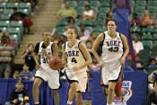  - Duke runs the court after a rebound