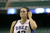 43-41, 3:17 - Alison gets ready for the free throws