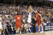 28-18, 18:05 - Abby Waner drains a three - this was the high water mark for Duke.