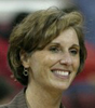 Coach Gail Goestenkors after what proved to be her 
last win at Duke