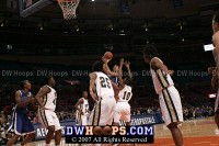  - Carrem Gay made this shot and was fouled, but missed the free throw