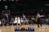  - Abby Waner just missed on this three point heave ending the first half.