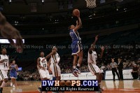  - After a Pitt basket ended Duke's run, Jasmine Thomas looks for more Devil points, but misses