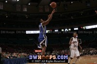  - Keturah Jackson attempts a long two