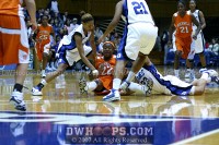  - Blue Devils converge on Kristina Collymore and force a turnover