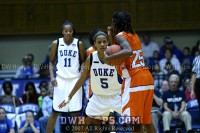  - Jasmine Thomas on defense