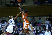  - A rare miss by Keisha Champion who led all scorers with 21