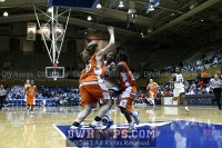  - KJ is called for the travel on this drive into two Bucknell defenders
