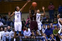  - Jasmine Thomas blocks the shot of Lavonna Hailey