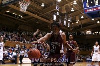  - Latoya Bennett is unable to corral this wayward Duke pass