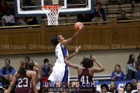  - Chante Black is fouled attempting the reverse layup