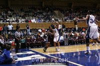  - Jori Nwachukwu drives the baseline against Wanisha Smith