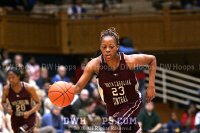  - Tonia Roundtree brings the ball upcourt