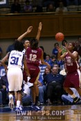 Courtney Ward finds Antionette Howard who cuts the Duke lead to 8 - 21-13 - 6:11 1st