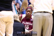 Antionette Howard in the FSU huddle -  - 