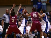 Bridgette Mitchell rebounds an FSU miss -  - 