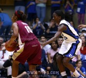 Bridgette Mitchell guards Antionette Howard -  - 