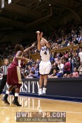 Abby Waner attempts another three, but Duke would finish the half 0-9 - 32-18 - 1:00 1st