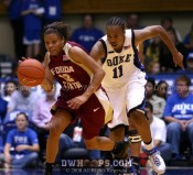 Courtney Ward flies up court with Chante Black in hot pursuit -  - 