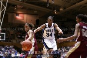 Krystal Thomas unable to get to this rebound -  - 