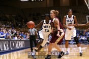 Bridgette Mitchell drives on Mara Freshour, a no call - 57-31 - 3:43 2nd
