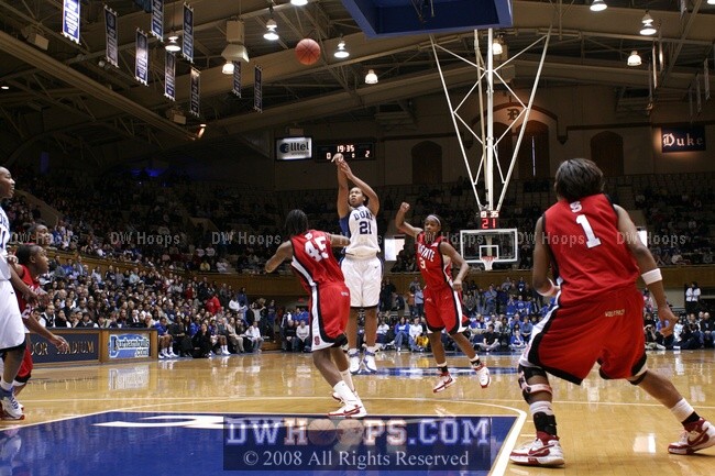 Duke's first shot was a long misfire from Joy Cheek