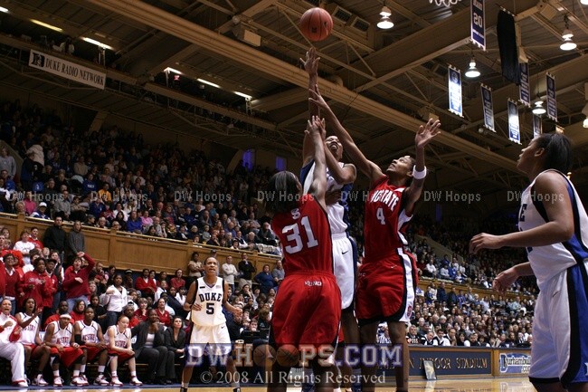 Hoop and harm for Chante Black, fouled by Tia Bell