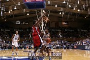Keturah Jackson drives for a score and draws the foul from Chanita Jordan - 33-28 - 0:35 1st