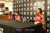 Shayla Fields, Nikitta Gartrell, and Khadijah Whittington in the interview room -  - 