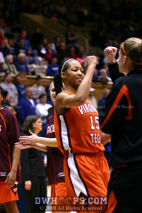 Durham native Utahya Drye in pregame intros