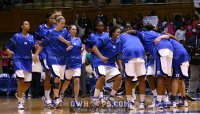 Reserves join the starters for the pre-tipoff huddle - Pregame - 