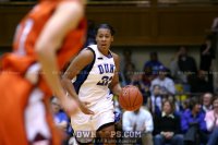 Joy Cheek brings the ball upcourt after a VaTech miss -  - 
