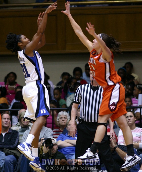 KJ was 0-3 from the field, but her 7 first half rebounds carried Duke