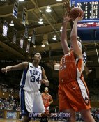 Bridgette Mitchell soars to block Eleanor Brentnall - 85-50 - 1:18 2nd