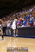 Abby Waner attempts a save in front of an atypically thin crowd for a Sunday afternoon game -  - 