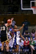 Wake's Corinne Groves has the ball tipped by Carrem Gay - 5-0 - 17:11 1st