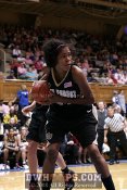 Mekia Valentine with a defensive board -  - 