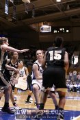 Abby Waner drives the lane and is fouled by Kem Wilson - 29-18 - 2:08 1st