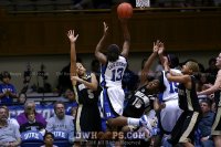 Kem Wilson falls to the floor as Karima Christmas lays it in - 51-28 - 11:31 2nd