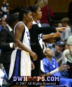  - Coach P with KJ during a media time out