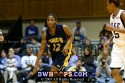  - Greensboro's Lakiah Hyson brings the ball up court