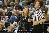 Terp Coach Brenda Frese works the refs - ACC Semifinal #2 - (3) Duke 74, (2) Maryland 63