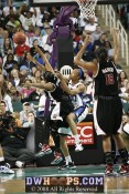 Carrem Gay and Ashleigh Newman battle to rebound the Harper miss - ACC Semifinal #2 - (3) Duke 74, (2) Maryland 63