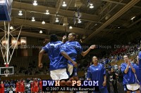  - Jasmine Thomas in pregame intros for her first Duke career start